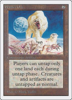 Winter Orb card from Unlimited Edition