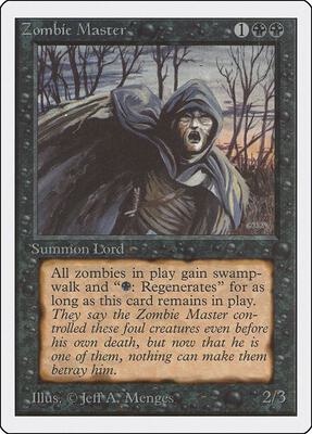 Zombie Master card from Unlimited Edition