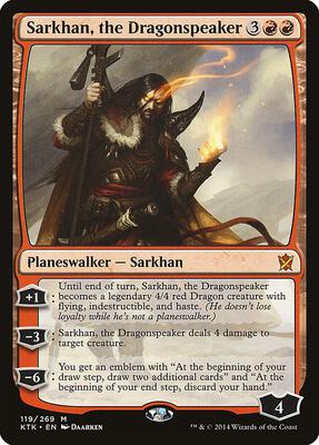 Sarkhan, the Dragonspeaker card from Khans of Tarkir