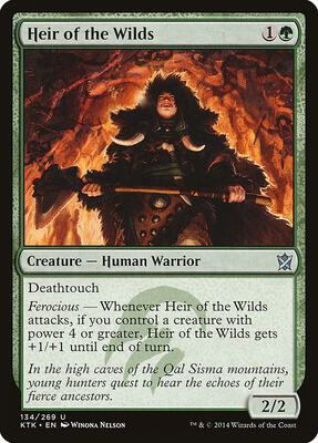 Heir of the Wilds card from Khans of Tarkir