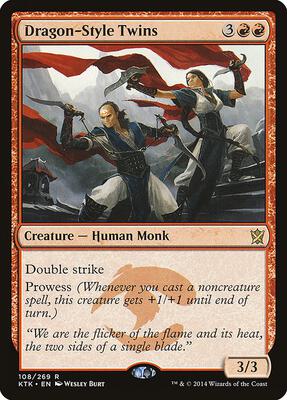 Dragon-Style Twins card from Khans of Tarkir