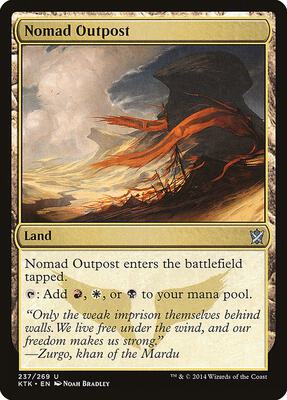 Nomad Outpost card from Khans of Tarkir