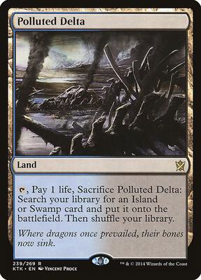 Polluted Delta card from Khans of Tarkir