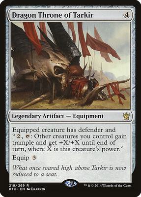 Dragon Throne of Tarkir card from Khans of Tarkir