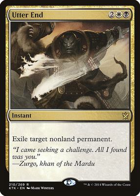 Utter End card from Khans of Tarkir