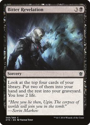Bitter Revelation card from Khans of Tarkir
