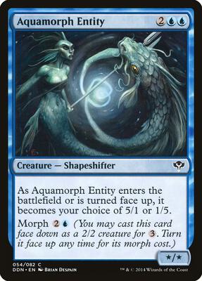 Aquamorph Entity card from Duel Decks: Speed vs. Cunning
