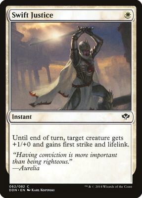Swift Justice card from Duel Decks: Speed vs. Cunning