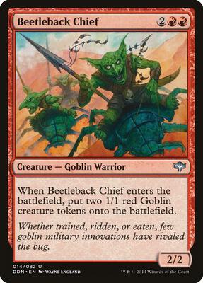 Beetleback Chief card from Duel Decks: Speed vs. Cunning