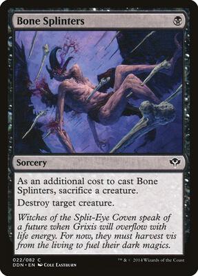 Bone Splinters card from Duel Decks: Speed vs. Cunning
