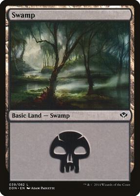 Swamp (039) card from Duel Decks: Speed vs. Cunning