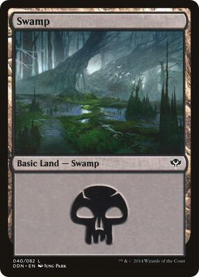 Swamp (040) card from Duel Decks: Speed vs. Cunning