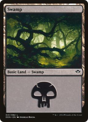 Swamp (041) card from Duel Decks: Speed vs. Cunning
