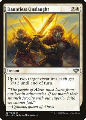 Dauntless Onslaught card from Duel Decks: Speed vs. Cunning