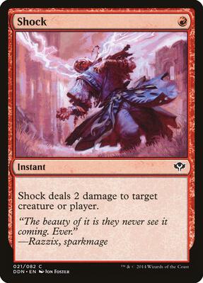 Shock card from Duel Decks: Speed vs. Cunning
