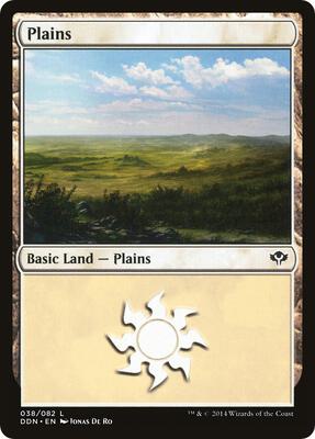 Plains (038) card from Duel Decks: Speed vs. Cunning