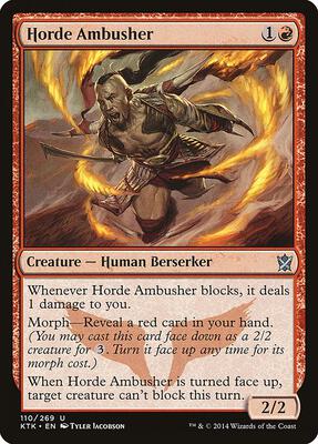 Horde Ambusher card from Khans of Tarkir