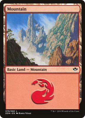Mountain (078) card from Duel Decks: Speed vs. Cunning