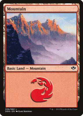 Mountain (036) card from Duel Decks: Speed vs. Cunning