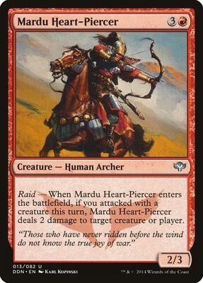 Mardu Heart-Piercer card from Duel Decks: Speed vs. Cunning