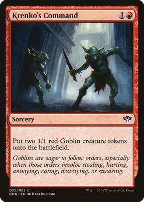 Krenko's Command card from Duel Decks: Speed vs. Cunning