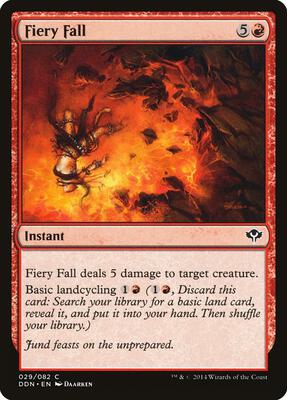 Fiery Fall card from Duel Decks: Speed vs. Cunning