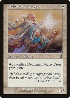 Dedicated Martyr card from Odyssey