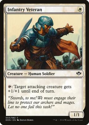 Infantry Veteran card from Duel Decks: Speed vs. Cunning