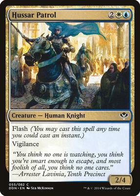 Hussar Patrol card from Duel Decks: Speed vs. Cunning
