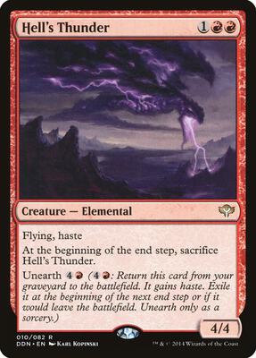 Hell's Thunder card from Duel Decks: Speed vs. Cunning