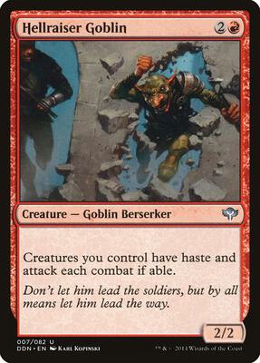 Hellraiser Goblin card from Duel Decks: Speed vs. Cunning
