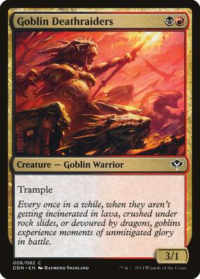 Goblin Deathraiders card from Duel Decks: Speed vs. Cunning