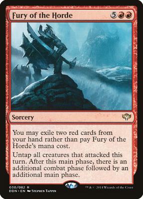 Fury of the Horde card from Duel Decks: Speed vs. Cunning