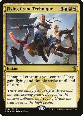 Flying Crane Technique card from Khans of Tarkir