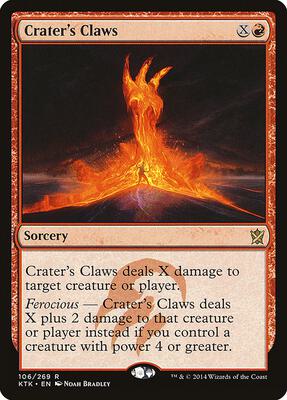 Crater's Claws card from Khans of Tarkir