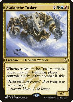 Avalanche Tusker card from Khans of Tarkir