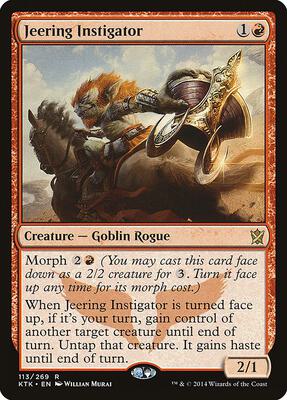 Jeering Instigator card from Khans of Tarkir