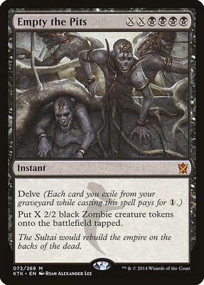Empty the Pits card from Khans of Tarkir