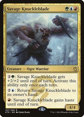 Savage Knuckleblade card from Khans of Tarkir