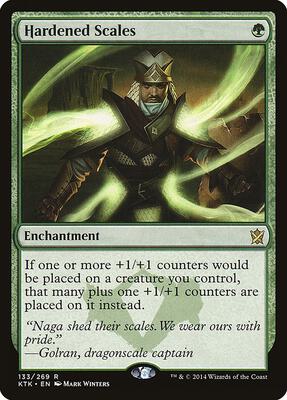 Hardened Scales card from Khans of Tarkir