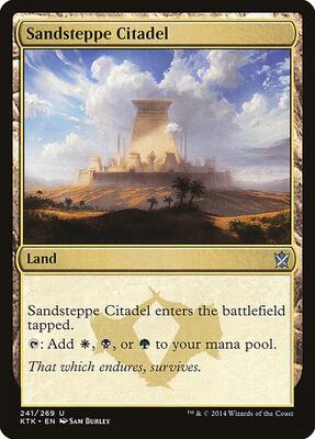 Sandsteppe Citadel card from Khans of Tarkir