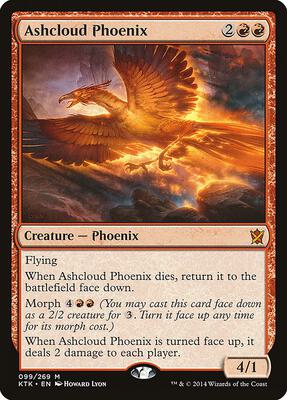 Ashcloud Phoenix card from Khans of Tarkir