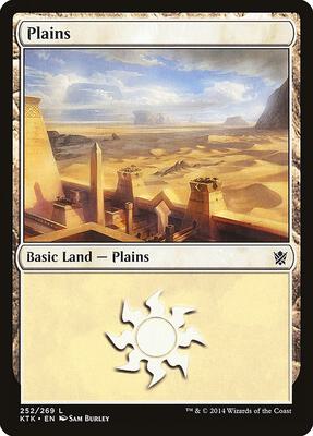 Plains (252) card from Khans of Tarkir