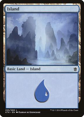 Island (255) card from Khans of Tarkir