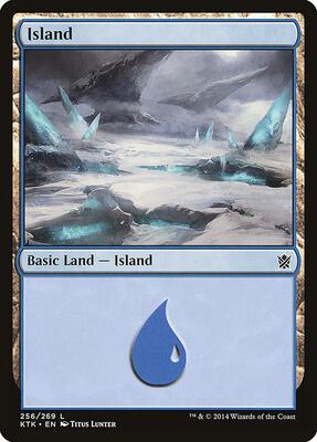 Island (256) card from Khans of Tarkir