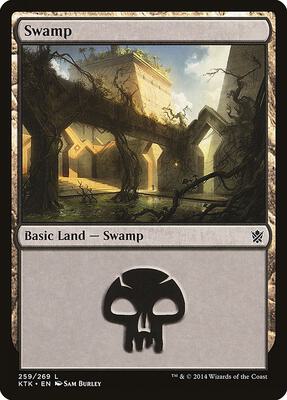 Swamp (259) card from Khans of Tarkir