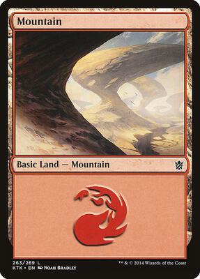Mountain (263) card from Khans of Tarkir