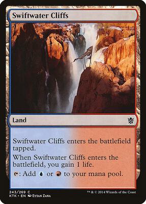 Swiftwater Cliffs card from Khans of Tarkir