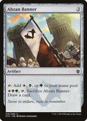 Abzan Banner card from Khans of Tarkir