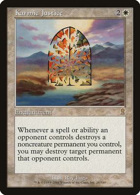 Karmic Justice card from Odyssey